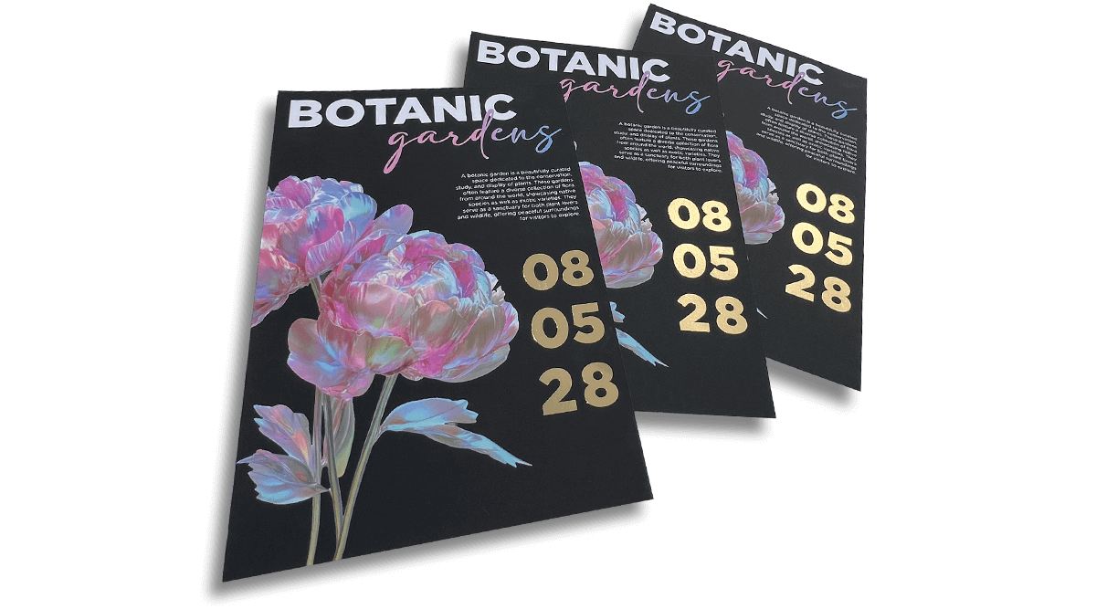 Foiled Leaflets and Flyers